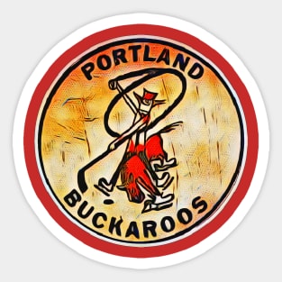 Portland Buckaroos Hockey Sticker